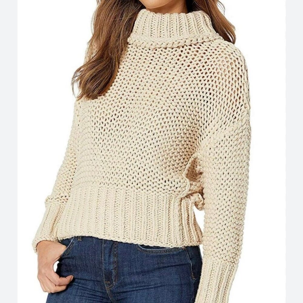 Free People My Only Sunshine Chunky Knit Sweater